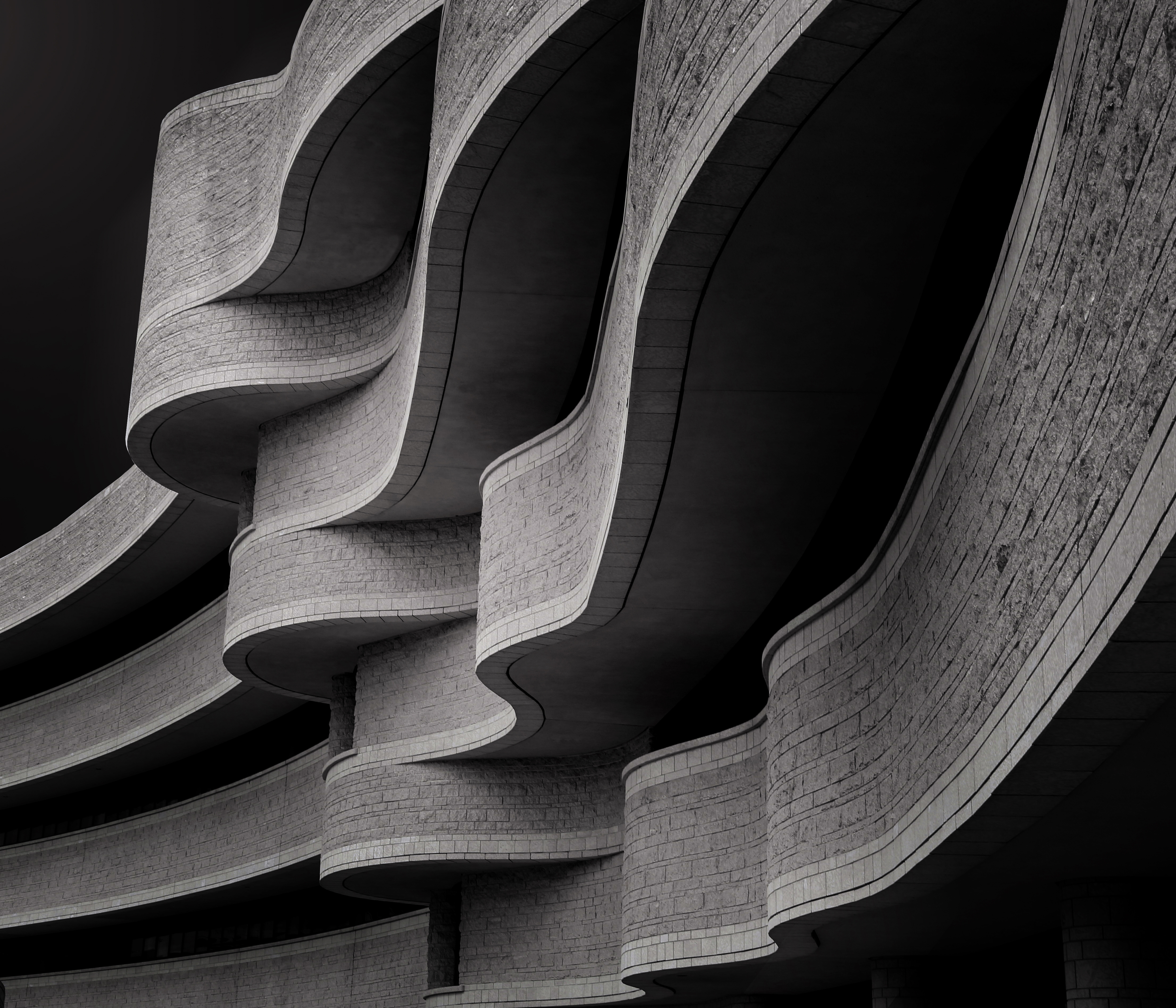 Modern architectural ribs